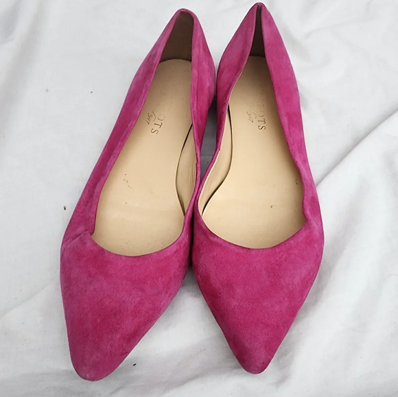 Talbots‎ Pink Suede flats 6.5 - Picture 1 of 8